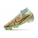 Bota Nike Air Zoom Mercurial Superfly 9 Elite FG Verde Azul Naranja