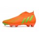 Zapatos de Fútbol adidas Predator Edge+ FG Rojo Team Solar Verde Negro