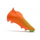 Zapatos de Fútbol adidas Predator Edge+ FG Rojo Team Solar Verde Negro