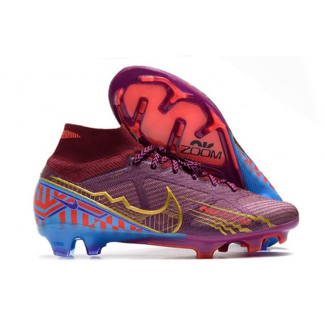 Nike Air Zoom Mercurial Superfly 9 Elite FG Remolacha Oscura Dorado