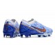 Nike Zoom Mercurial Vapor 15 Elite FG Blanco Azul Oro