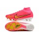 Bota Nike Air Zoom Mercurial Superfly 9 Elite FG Rosa Oro