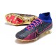 Bota Nike Air Zoom Mercurial Superfly 9 Elite FG Rosa Azul Violeta