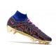 Bota Nike Air Zoom Mercurial Superfly 9 Elite FG Rosa Azul Violeta