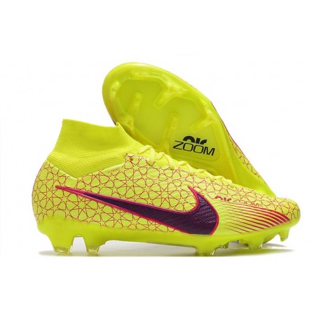 Bota Nike Air Zoom Mercurial Superfly 9 Elite FG Amarillo Rojo