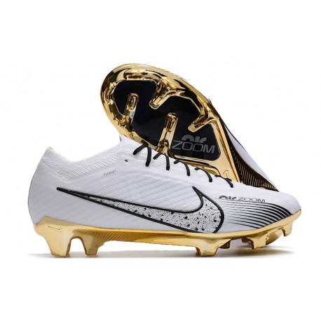 Nike Zoom Mercurial Vapor 15 Elite FG Blanco Oro