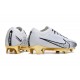 Nike Zoom Mercurial Vapor 15 Elite FG Blanco Oro