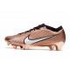 Nike Zoom Mercurial Vapor 15 Elite FG Mbappé Cobre Metálico Blanco Negro