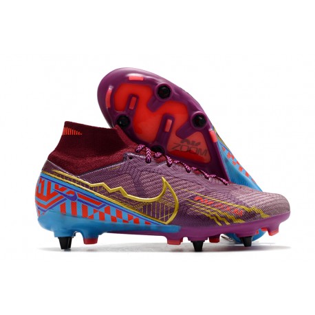 Nike Air Zoom Mercurial Superfly 9 Elite SG KM Remolacha Vivid Dorado