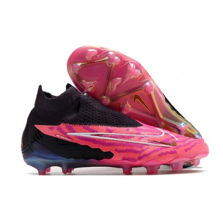 Botas de Futbol Nike Phantom GX Elite DF FG Rosa Negro