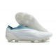 Botas adidas Copa Pure+ FG Blanco Gris Dos Azul Usado