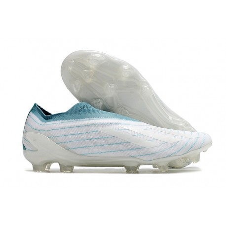 Botas adidas Copa Pure+ FG Blanco Gris Dos Azul Usado