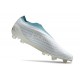 Botas adidas Copa Pure+ FG Blanco Gris Dos Azul Usado