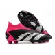 Botas de fútbol adidas Predator Accuracy+ FG Negro Blanco Rosa