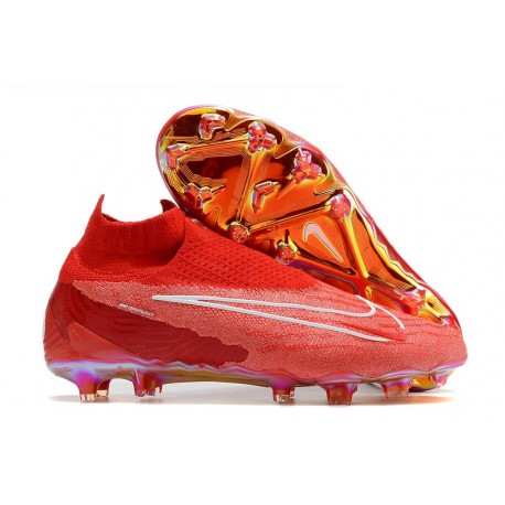Botas de Futbol Nike Phantom GX Elite DF FG Rojo Blanco