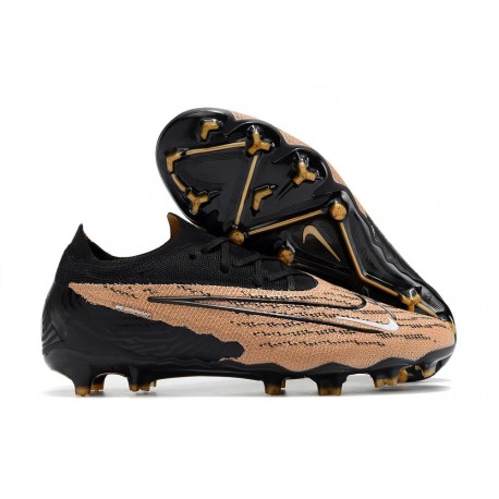 Nike Phantom GX Gripknit Elite FG Marron Negro