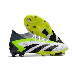 Tacos adidas Predator Accuracy.1 FG Blanco Negro Limón Lúcido