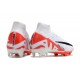 Nike Air Zoom Mercurial Superfly Ix Elite FG Blanco Carmesí Vivo Negro