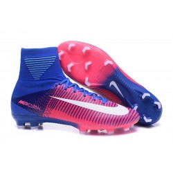 Nike Mercurial Superfly V DF FG Zapatillas de Fútbol - Rosa Azul