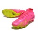 Nike Zoom Mercurial Superfly 9 Elite AG Rosa Amarillo