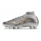 Nike Zoom Mercurial Superfly 9 Elite AG Plateado Metalizado Oro
