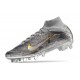 Nike Zoom Mercurial Superfly 9 Elite AG Plateado Metalizado Oro