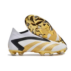 Botas de fútbol adidas Predator Accuracy+ FG Blanco Oro Negro