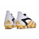 Botas de fútbol adidas Predator Accuracy+ FG Blanco Oro Negro