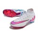 Nike Air Zoom Mercurial Superfly Ix Elite FG Blanco Rosa Azul