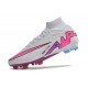 Nike Air Zoom Mercurial Superfly Ix Elite FG Blanco Rosa Azul