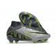Nike Air Zoom Mercurial Superfly Ix Elite FG Gris Negro Verde