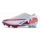 Nike Air Zoom Mercurial Vapor XV Elite FG Blanco Rosa Azul