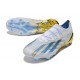 Tacos adidas X Crazyfast Messi.1 FG Blanco Azul Oro