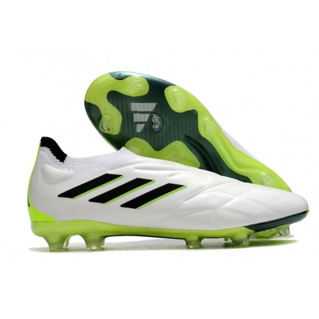 Botas adidas Copa Pure+ FG Blanco Negro Limón Lúcido