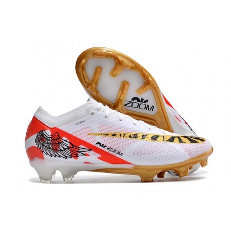 Tacos Nike Zoom Mercurial Vapor 15 Elite FG Bianco Rojo Oro