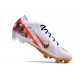 Tacos Nike Zoom Mercurial Vapor 15 Elite FG Bianco Rojo Oro