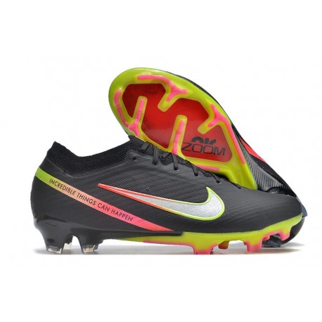 Tacos Nike Zoom Mercurial Vapor 15 Elite FG Negro Plateado