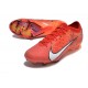 Tacos Nike Zoom Mercurial Vapor 15 Elite FG MDS Carmesí Claro Marfil Claro Mandarina Viva