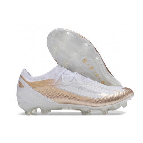 Tacos adidas X Crazyfast Messi.1 FG Blanco Bronce 