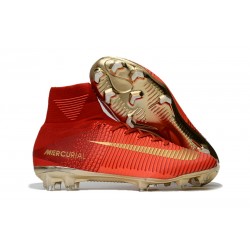 Nuevo Zapatos de Fútbol Nike Mercurial Superfly V DF FG - Rojo Oro
