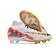 Nike Air Zoom Mercurial Superfly Ix Elite FG Blanco Rojo Oro