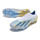 adidas Botas Futbol X Crazyfast.1 LL FG Blanco Azul Oro
