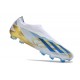 adidas Botas Futbol X Crazyfast.1 LL FG Blanco Azul Oro