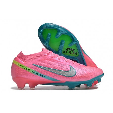 Tacos Nike Zoom Mercurial Vapor 15 Elite FG Rosa Azul