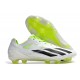 Tacos adidas X Crazyfast+ FG Blanco Negro Limón Lúcido