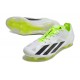 Tacos adidas X Crazyfast+ FG Blanco Negro Limón Lúcido