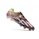 Tacos adidas X Crazyfast+ FG Limón Lúcido Blanco Solar Rojo