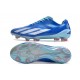 Tacos adidas X Crazyfast+ FG Royal Vivo Blanco Solar Rojo