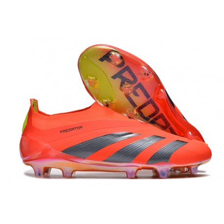 Zapatillas adidas Predator Elite Laceless FG Rojo Negro Amarillo