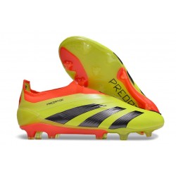 Zapatillas adidas Predator Elite Laceless FG Amarillo Negro Rojo